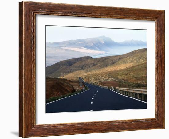 Road Near La Pared, Fuerteventura, Canary Islands, Spain, Europe-Hans Peter Merten-Framed Photographic Print