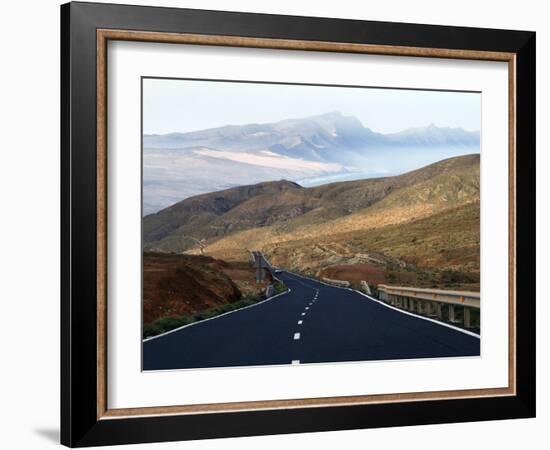 Road Near La Pared, Fuerteventura, Canary Islands, Spain, Europe-Hans Peter Merten-Framed Photographic Print