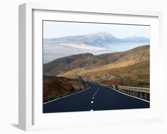 Road Near La Pared, Fuerteventura, Canary Islands, Spain, Europe-Hans Peter Merten-Framed Photographic Print