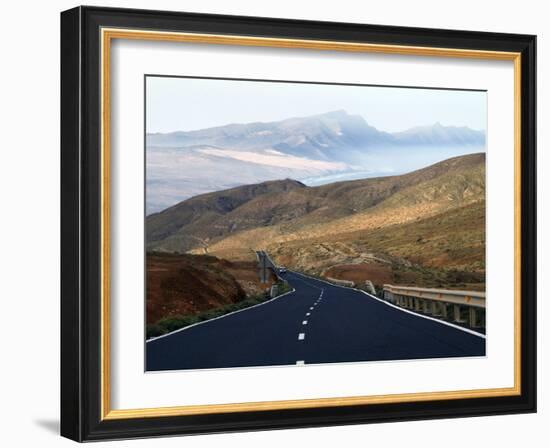 Road Near La Pared, Fuerteventura, Canary Islands, Spain, Europe-Hans Peter Merten-Framed Photographic Print