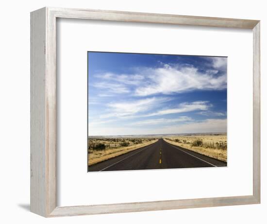 Road Near Marfa, West Texas, USA-Walter Bibikow-Framed Photographic Print