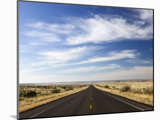 Road Near Marfa, West Texas, USA-Walter Bibikow-Mounted Photographic Print