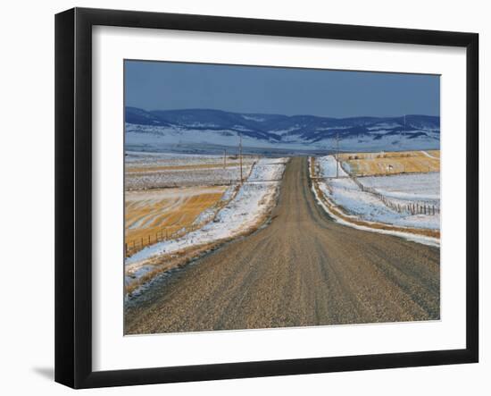 Road Near Pincher Creek, Alberta, Canada, North America-Jochen Schlenker-Framed Photographic Print