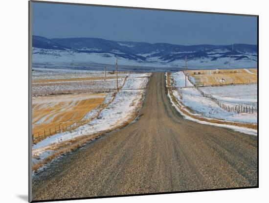 Road Near Pincher Creek, Alberta, Canada, North America-Jochen Schlenker-Mounted Photographic Print