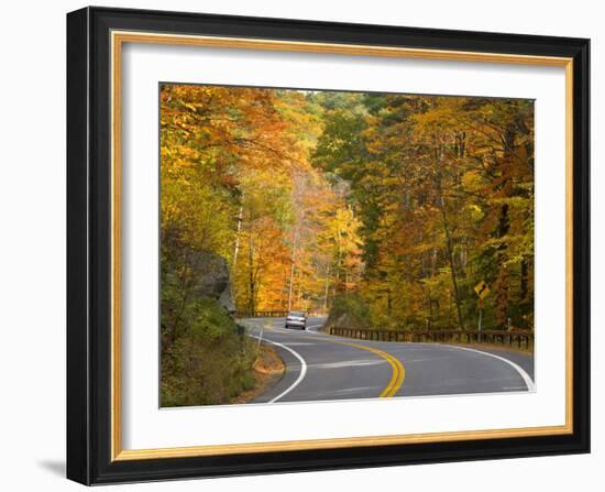 Road Nr. Lake George, New York State, USA-Demetrio Carrasco-Framed Photographic Print