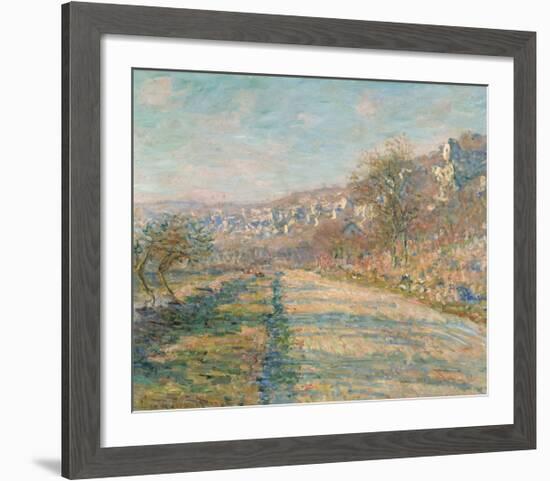 Road of La Roche-Guyon, 1880-Claude Monet-Framed Premium Giclee Print