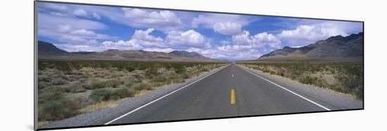 Road Passing Through a Desert, Death Valley, California, USA-null-Mounted Photographic Print