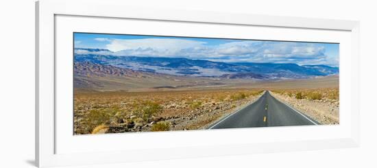 Road Passing Through a Desert, Death Valley, Death Valley National Park, California, USA-null-Framed Photographic Print