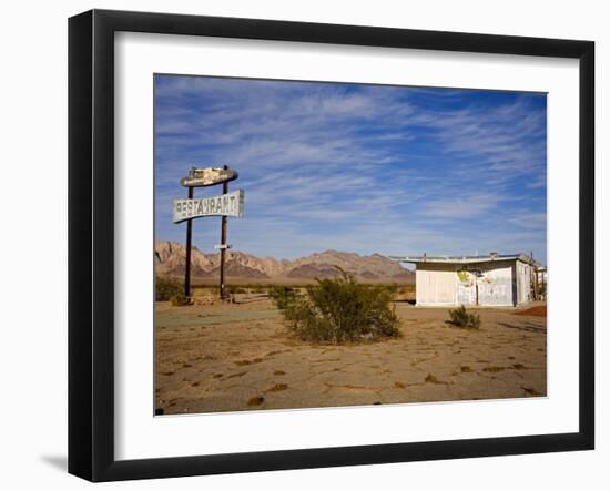 Road Runners Retreat, Route 66, Amboy, California, United States of America, North America-Richard Cummins-Framed Photographic Print