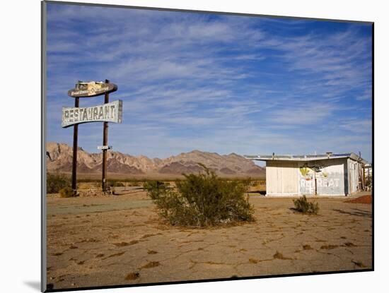 Road Runners Retreat, Route 66, Amboy, California, United States of America, North America-Richard Cummins-Mounted Photographic Print