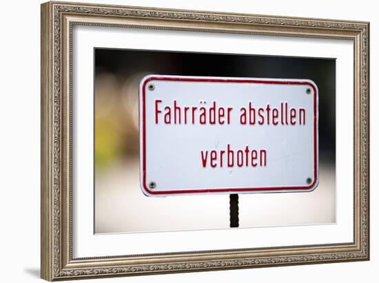 Road Sign Berlin-Felipe Rodriguez-Framed Photographic Print