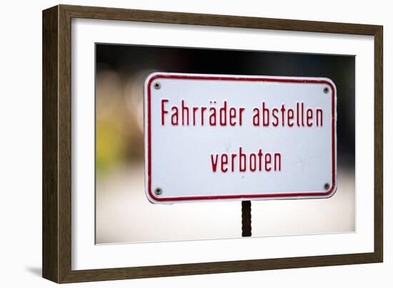 Road Sign Berlin-Felipe Rodriguez-Framed Photographic Print