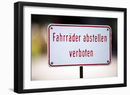 Road Sign Berlin-Felipe Rodriguez-Framed Photographic Print