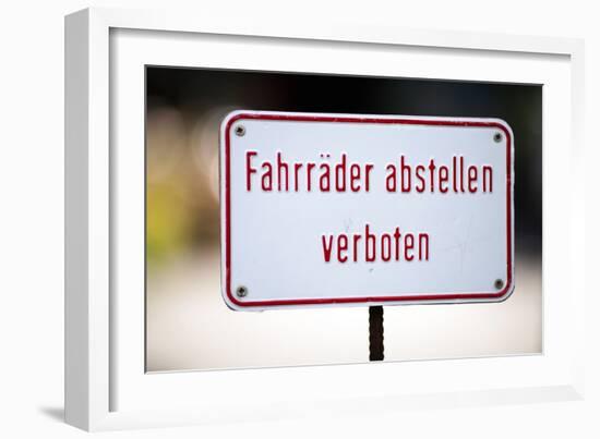 Road Sign Berlin-Felipe Rodriguez-Framed Photographic Print