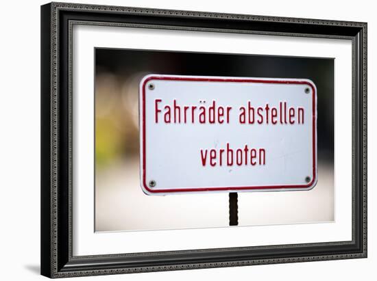 Road Sign Berlin-Felipe Rodriguez-Framed Photographic Print