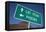 Road Sign Points to Las Vegas and Phoenix-Joseph Sohm-Framed Premier Image Canvas