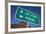 Road Sign Points to Las Vegas and Phoenix-Joseph Sohm-Framed Photographic Print