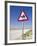 Road Sign-Road to Al-Zubar, Al-Zubara, Qatar-Walter Bibikow-Framed Photographic Print