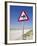 Road Sign-Road to Al-Zubar, Al-Zubara, Qatar-Walter Bibikow-Framed Photographic Print