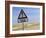 Road Sign Warning of Sand, Swamopmund, Namibia, Africa-Ann & Steve Toon-Framed Photographic Print