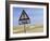 Road Sign Warning of Sand, Swamopmund, Namibia, Africa-Ann & Steve Toon-Framed Photographic Print