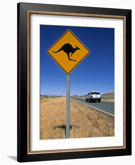 Road Sign, Western Australia, Australia-Doug Pearson-Framed Photographic Print