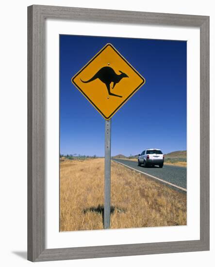 Road Sign, Western Australia, Australia-Doug Pearson-Framed Photographic Print