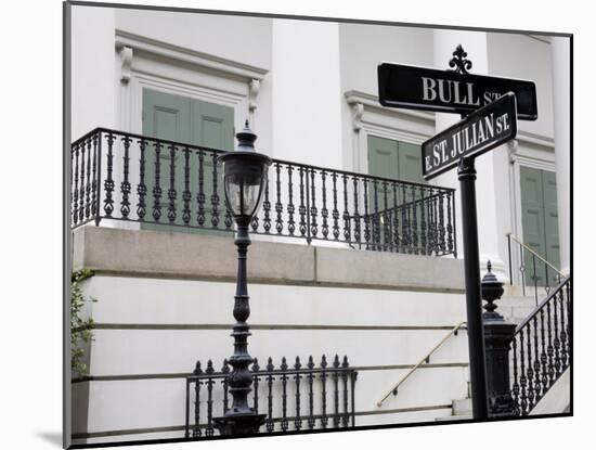 Road Signs in Johnson Square, Savannah, Georgia, United States of America, North America-Richard Cummins-Mounted Photographic Print