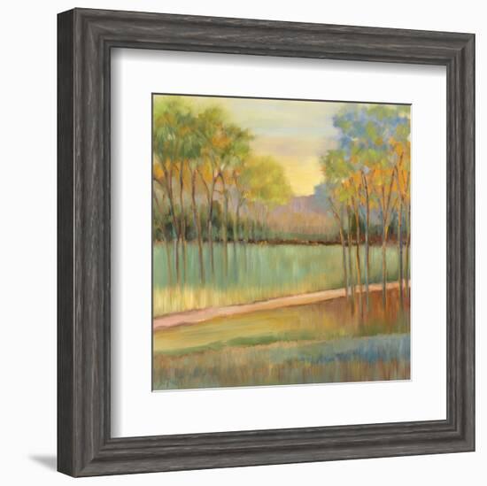 Road Through Blue Fields-Libby Smart-Framed Art Print