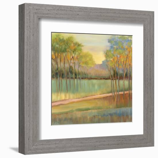 Road Through Blue Fields-Libby Smart-Framed Art Print