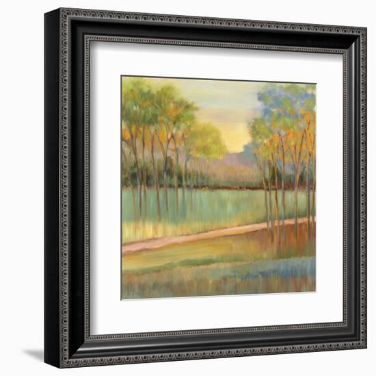 Road Through Blue Fields-Libby Smart-Framed Art Print