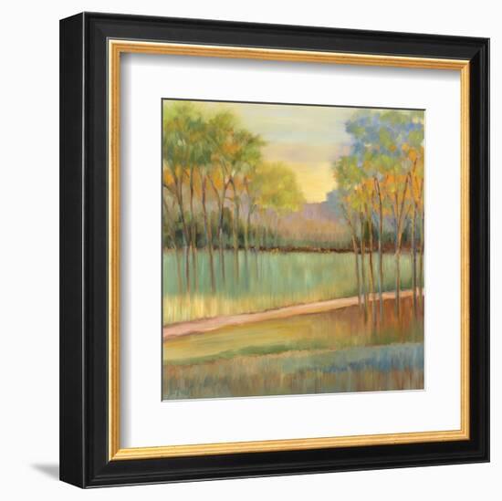 Road Through Blue Fields-Libby Smart-Framed Art Print