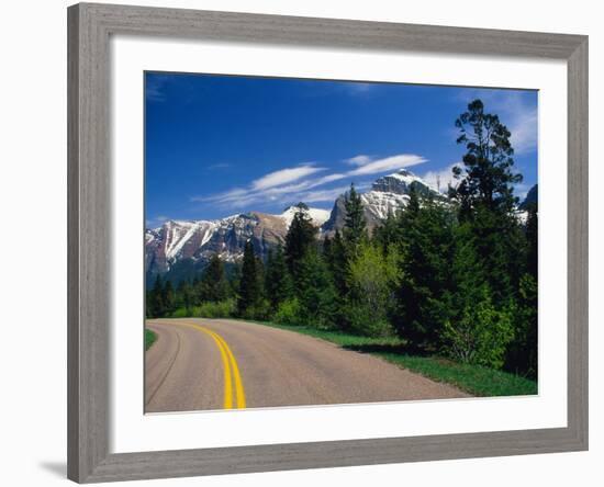 Road Through Glacier National Park-Mick Roessler-Framed Photographic Print