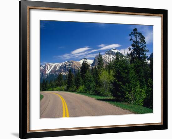 Road Through Glacier National Park-Mick Roessler-Framed Photographic Print