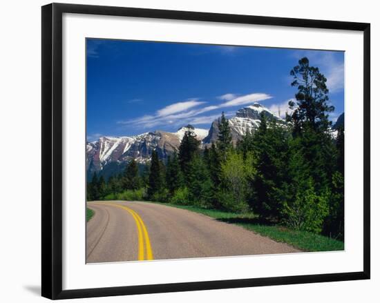 Road Through Glacier National Park-Mick Roessler-Framed Photographic Print