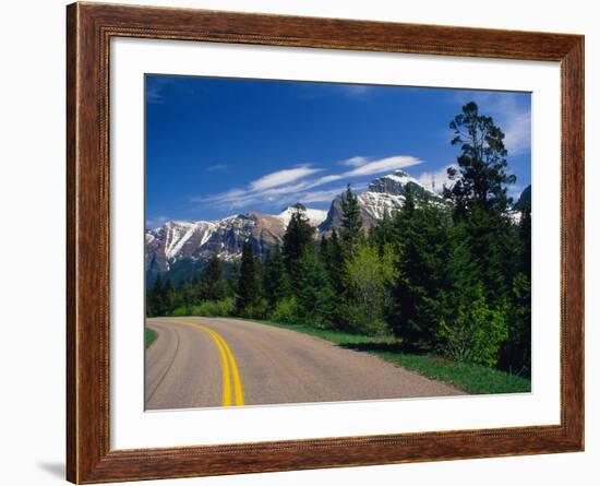 Road Through Glacier National Park-Mick Roessler-Framed Photographic Print