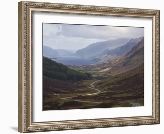 Road Through Glen Docherty, Wester Ross, Highlands, Scotland, United Kingdom, Europe-Jean Brooks-Framed Photographic Print