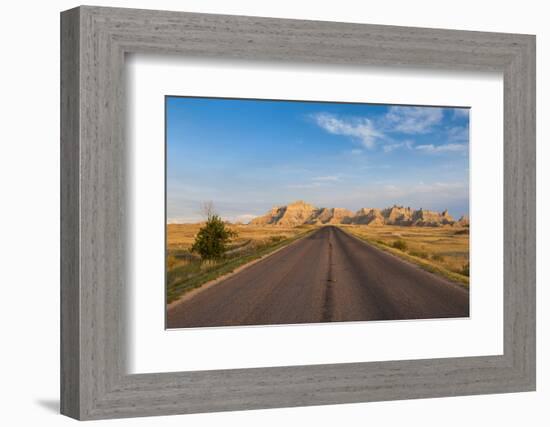 Road Through the Badlands National Park, South Dakota, Usa-Michael Runkel-Framed Photographic Print