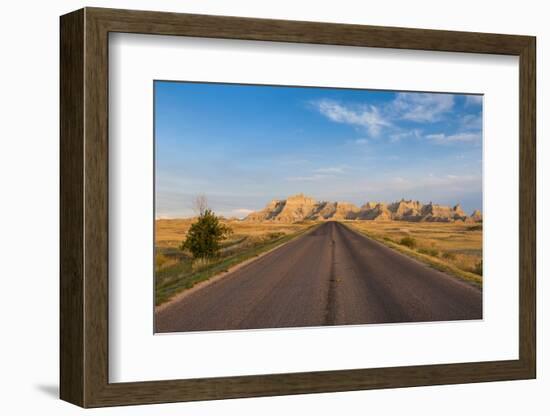 Road Through the Badlands National Park, South Dakota, Usa-Michael Runkel-Framed Photographic Print