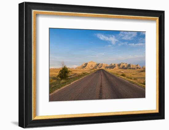 Road Through the Badlands National Park, South Dakota, Usa-Michael Runkel-Framed Photographic Print