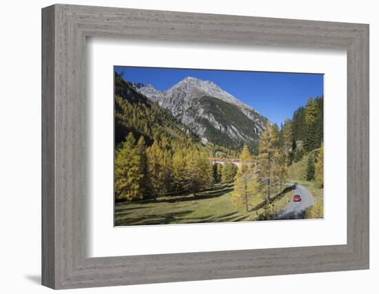 Road to Albula Pass, Graubunden, Swiss Alps, Switzerland, Europe-Angelo Cavalli-Framed Photographic Print