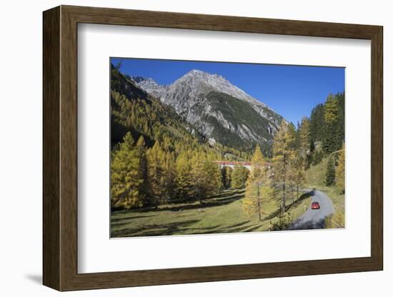 Road to Albula Pass, Graubunden, Swiss Alps, Switzerland, Europe-Angelo Cavalli-Framed Photographic Print