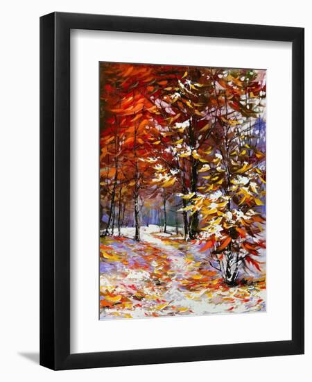 Road To Autumn Wood-balaikin2009-Framed Art Print