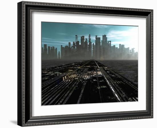 Road To Dead City-rolffimages-Framed Art Print