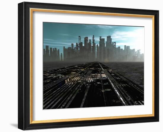 Road To Dead City-rolffimages-Framed Art Print