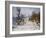 Road to Giverny in Winter-Claude Monet-Framed Giclee Print