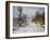 Road to Giverny in Winter-Claude Monet-Framed Giclee Print