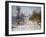 Road to Giverny in Winter-Claude Monet-Framed Giclee Print