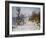 Road to Giverny in Winter-Claude Monet-Framed Giclee Print