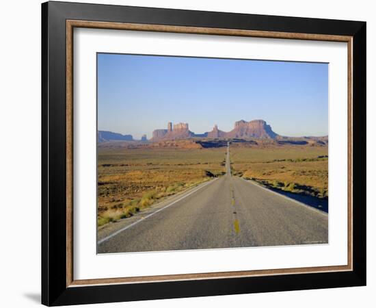 Road to Monument Valley, Navajo Reserve, Utah, USA-Adina Tovy-Framed Photographic Print